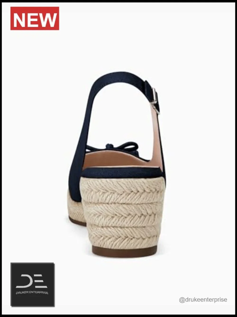 Closed Toe Espadrilles Wedges Platform Slingback Mid Low Heel Canvas Bow Sandals